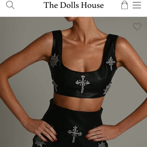 The Dolls House Gothic perfection Kourtney SET veg leather gothic glam set S xs - Picture 7 of 10